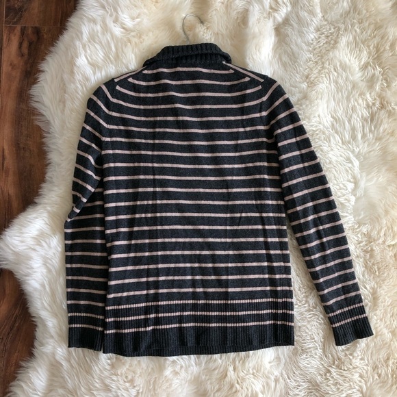 Tory Burch Stripe Wool Cashmere Button Sweater XS - Picture 5 of 9